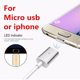 thumbnail image 1 of Cable USB Lightning LED magnético Cable de carga de alta velocidad para teléfono inteligente para Iphone (dorado), 1 of 9