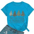 thumbnail image 1 of Puntoco Mujer Navidad Moda Manga Corta Camiseta Casual Blusa Estampado tops Puntoco Puntoco-5440, 1 of 4