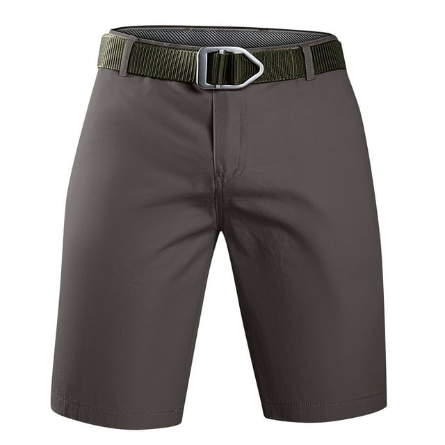 Gspmoly Shorts de Plage pour Hommes, Shorts d'Été Décontractés et Tendance pour Hommes avec Poches, Fermeture Éclair et Bouton, Shorts Confortables Cargo, Pantalon Cargo, Shorts de Course pour Hommes jusqu'à 60 % de Rabais Gris 38