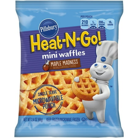 Pillsbury Heat-N-Go! Maple Madness Mini Waffles, 2.4 oz