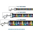 thumbnail image 3 of Buckle-Down Pet Leash, Dog Leash, Piano Keys Rainbow, 4 Feet Long 1.0 Inch Wide, 3 of 6