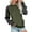 Army Green, variant on BangWanChi Fall Sweatshirts for Women 2024 Graphic Womens Casual Loose Pocket Splicing Long Sleeved Round Neck Tops
