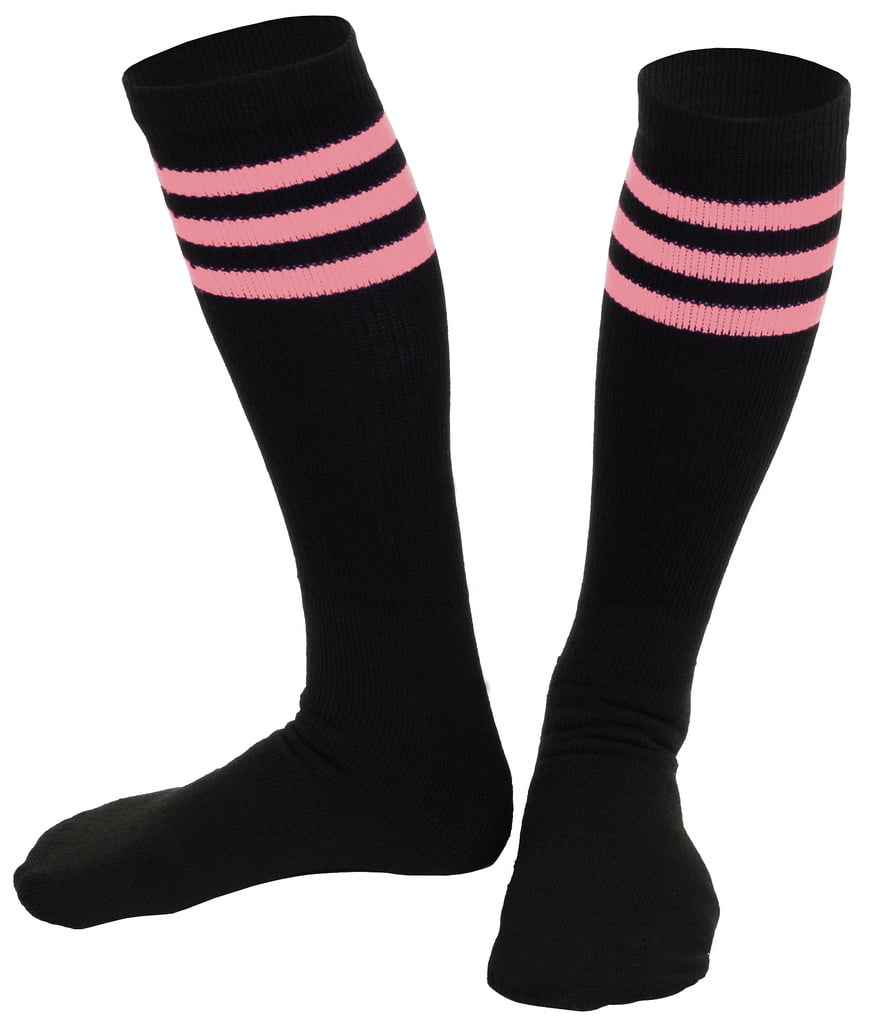 black knee high tube socks