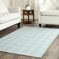thumbnail image 2 of SAFAVIEH Kilim Idella Striped Wool Area Rug, Light Blue/Yellow, 4' x 6', 2 of 8