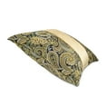 thumbnail image 2 of Michael Amini Emerald Isle 22" Fabric Throw Pillow in Green/Indigo in Set of 2, 2 of 6