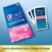 Crest 3D Whitestrips Sensitive At-Home Teeth Whitening Kit, 18 Treatments - 36 strips