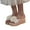 Beige, variant on Espadrilles Platform Slip on Dress Sandals for Women 2025 Trendy Flower Chunky Wedge High Heels Beach Slides