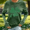 thumbnail image 6 of Craaazy Women's St Patricks Day T-shirts Crewneck Long Sleeve Tops Gifts, 6 of 6