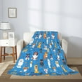 thumbnail image 2 of Sigee Cute Dogs for Flannel Blanket - Ultra-Soft, Warm and Cozy, Perfect for Couch, Bed, or Travel-40"x30", 2 of 6