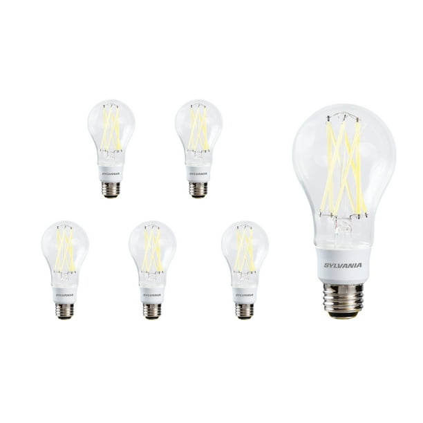 Sylvania LED Reduced Eye Strain A21 Light Bulb, 3Way, Dim, Clear