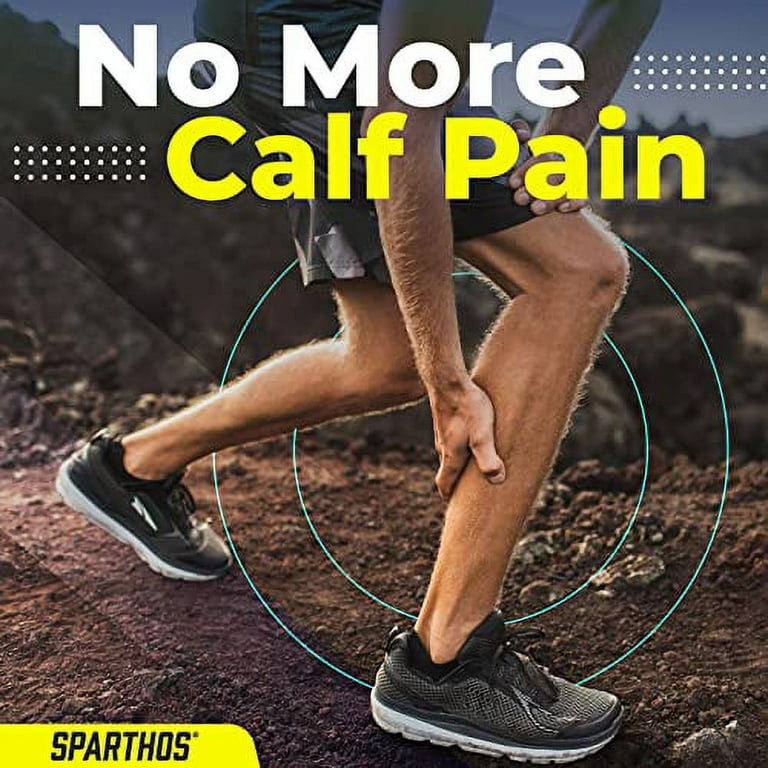 Sparthos Calf Compression Sleeves (Pair) â€“ Leg Compression Socks for Men  and Women â€“ Shin Splint Calf Pain Relief Calf Calves Blood Circulation  Sports Support Running Walking Cycling Yog 