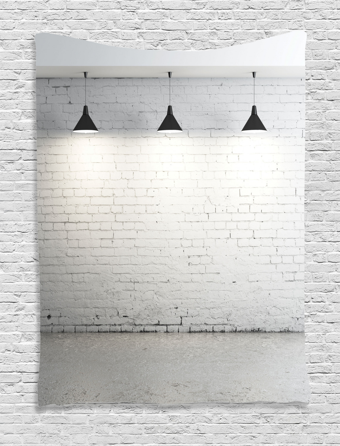 Abstract Home Decor Wall Hanging Tapestry Brick Concrete Room