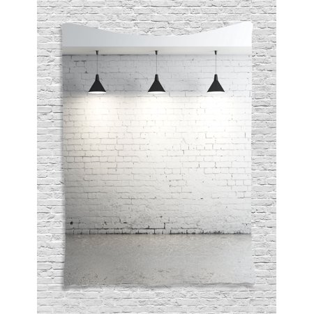 Abstract Home Decor Wall Hanging Tapestry Brick Concrete Room