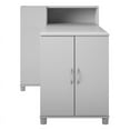 thumbnail image 4 of Pemberly Row Transitional Wood Hobby and Craft Desk with Storage Cabinet in Gray, 4 of 12