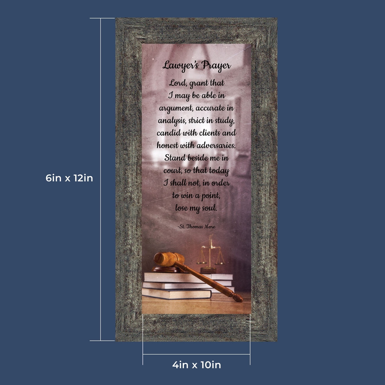 Law School Gifts for Lawyer, Lawyer Gifts for Women, Law Office Art, Attorney Gifts for Men, Gift for Law Student, Law school Graduation Gifts, St Thomas Moore Lawyer's Prayer Office Decorations, 7443