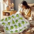 thumbnail image 3 of Frog Fleece Throw Blanket for Kids Girls Boys Fluffy Cozy Green Aerobics Frog Sherpa Blanket for Sofa Chair Travel, Baby(30"x40"), 3 of 6