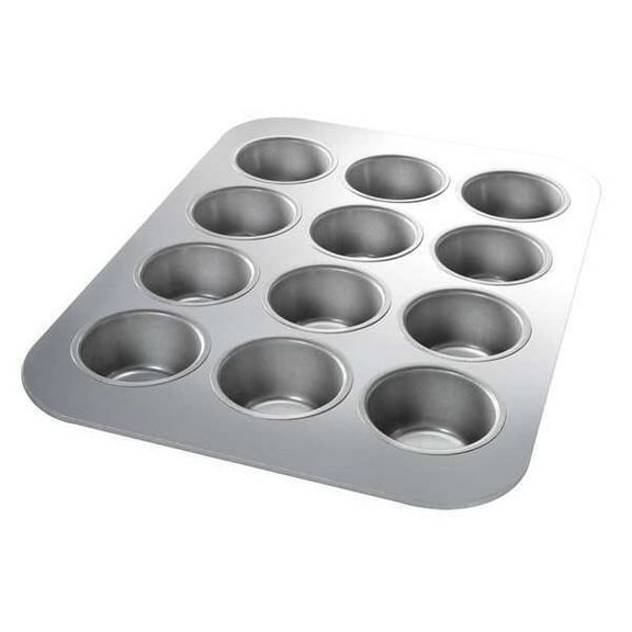 Chicago Metallic Cupcake/Muffin Pan,11 1/8 in W 45125