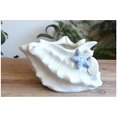 thumbnail image 1 of Ceramic Home/Garden Seashell Flower Planter Pot Outside with Starfish Figurine, 1 of 4
