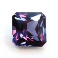 thumbnail image 2 of 8 Carat Square Cut Alexandrite Gemstone with Color Changing Effect, 2 of 2