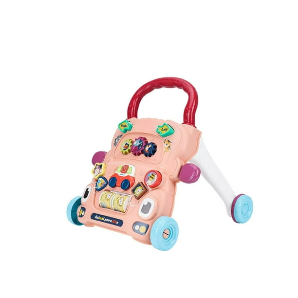 Andador Caminador multifuncional primeros pasos bebe niño rosa