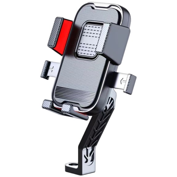 Motorbike Handlebar/Rearview Mounted Cellphone Cradles Motorcycle Phone Holder Stand 360 Degree Rotating Holder