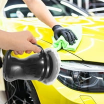 LULULION Car Polisher Kit with Dust Vent and Anti Skid Handle for Waxing and Buffing