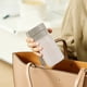 thumbnail image 3 of Fasiaou Large Capacity Sports Water Bottle Portable Outdoor Tumbler Cup For Students Couples With Tea Infuser Flower Tea Cup Plastic Water Bottle(400ML)Gray, 3 of 6