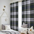 thumbnail image 5 of Blackout Kids Curtains,Blue Green Plaid Checkered Pattern Childrens Insulated Curtains Set Of 2,Bedroom Essentials,Toddler Room Decor 52"x84", 5 of 5