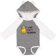 thumbnail image 3 of Inktastic I Love My Grandpa with Pineapple Girls Long Sleeve Baby Bodysuit, 3 of 5