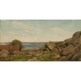 thumbnail image 2 of Amaldus Nielsen 24x14 Black Ornate Framed Double Matted Museum Art Print Titled: Morning Atmosphere, Hvaler (1874), 2 of 5