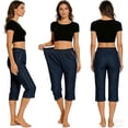 thumbnail image 5 of Women's Cropped Casual Loose Fit Jeans Denim Pants, 5 of 9