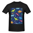 thumbnail image 4 of Bingfone Dinosaurs Men'S Loose Fit Short-Sleeve Pocket T-Shirt, 4 of 7