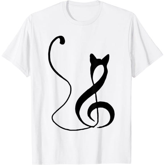 Camiseta con diseño minimalista para amantes de la música, inspirada en notas musicales