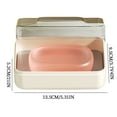 thumbnail image 2 of Soap Case With Lid & Water Drainage Hole Bathroom Sink Convenient Travel Easy Drainage Countertop Soap Dish Bathrrom Space Management & Travel Essentials, 2 of 5