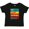 thumbnail image 3 of Inktastic Martial Arts Eat Sleep Taekwondo Repeat Boys or Girls Baby T-Shirt, 3 of 5