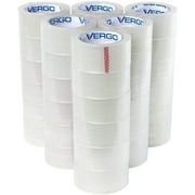 Vergo Industrial Heavy Duty Clear Packing Tape 2.7mil for Moving, Shipping, Office, 36 Pack