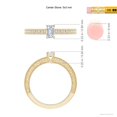 thumbnail image 4 of ANGARA Lab Grown Diamond Ring with Engraving for Women in 14K Yellow Gold (Size-5x3mm| Color-F-G| Clarity-VS) | April Birthstone, Anniversary, Jewelry Gift for Women | Lab-Grown Diamond Ring, 4 of 6