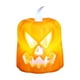 thumbnail image 2 of Farol de calabaza de Halloween | Decoración con luz de vela LED | Lanterna Electrónica Luminosa | Plástico naranja | Reutilizable | 1 Lámpara | 7,5x5x5cm | Decoración de la fiesta, 2 of 6
