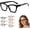 Glossy Black, variant on 2026 New Tortoiseshell Reading Glasses for Women, Blue Light Blocking, Oversized Square Readers, 0-400 Degrees Magnification