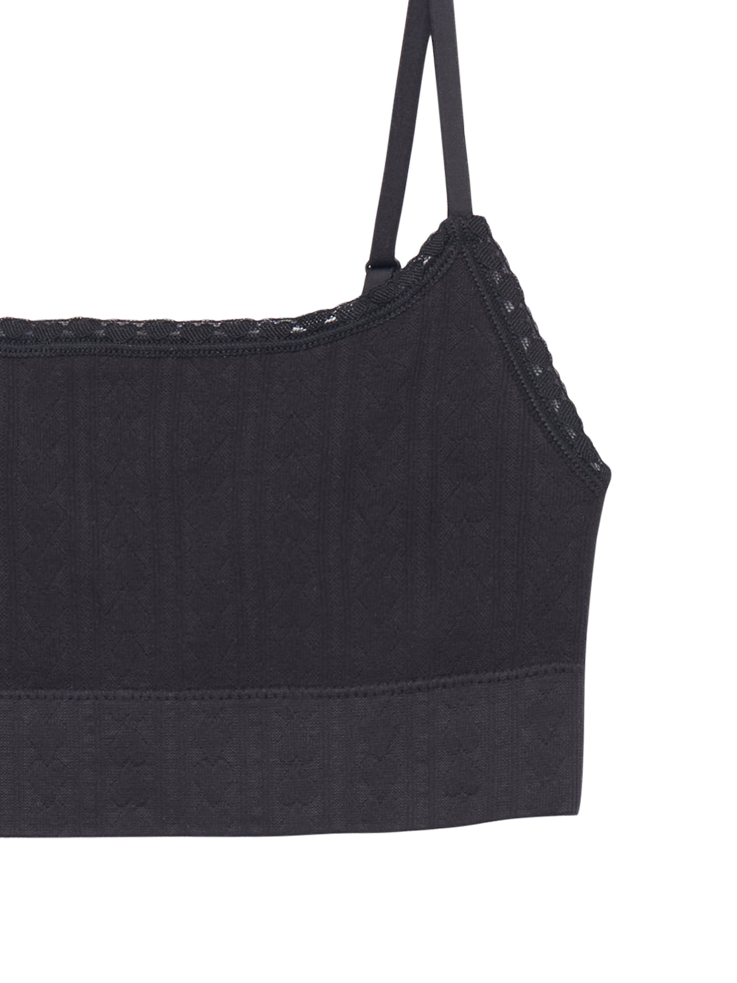 Wonder Nation Girls Seamless Pointelle Bralette, 2-Pack, Sizes XS-XXL