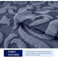 thumbnail image 4 of Subtrex Stretch 2-Piece Jacquard Damask X-Large Sofa Slipcover, Grayish Blue, 4 of 7