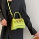thumbnail image 5 of Bolso de un solo hombro, bolso clásico de piel sintética, bolso de mano, adecuado para citas de mujeres, viajes diarios, verde, 5 of 5
