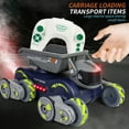 thumbnail image 3 of Para Un Auto de Pulverizacia de Control Remoto, 2.4GHz 360 Sensor de Gestos Gestos Robot Eléctrico Juguete Con Luces Música 3 Baterías, Regalos para Niños y Niñas,, 3 of 7