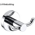 thumbnail image 4 of 2 piezas de ganchos para toallas de acero inoxidable Puerta de latón cromado Percha para bata de baño Percha para puerta de pared con 2 ganchos para sombreros y ropa, 4 of 5