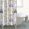 thumbnail image 4 of Princess Unicorn Pattern Shower Curtain 36"x72" ,Bathroom Decorative Shower Curtains Set with 12 Hooks,Modern Waterproof Washable Shower Curtain, 4 of 6