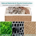 thumbnail image 4 of TrumanPick 90L Laundry Basket with Lid Seagrass Woven Storage Basket for Laundry Room, Natural, 4 of 8