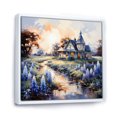 thumbnail image 2 of Designart "Blue Bonnets love expression II" Floral Floater Framed Canvas Print, 2 of 7