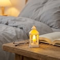 thumbnail image 2 of Mini Square LED Lantern Night Light, Flameless Candle Vintage Table Lamp for Indoor Wedding Holiday Home Decor, 2 of 9
