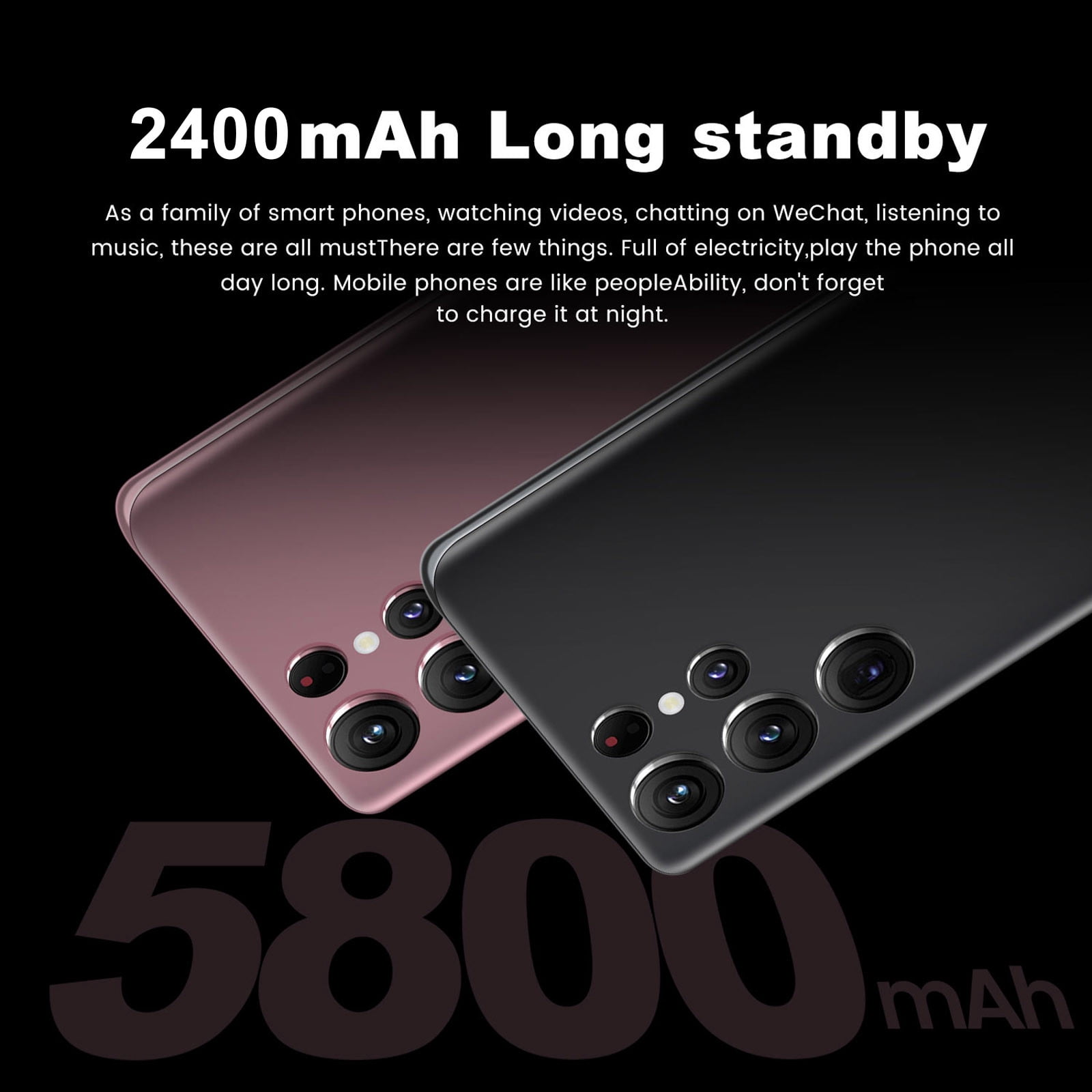 HOMBOTI Cell Phone Clearance Smartphone Straight Talk S22 5G Android Smartphone 6.53-inch HD Standby Card Slot 2+16G Memory 2400mAh Battery