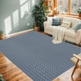 thumbnail image 2 of GAOMON Area Rug 9x12 Washable for Living Room, Low Pile Non-Slip Floor Carpet Faux Woven Printed Rug, Stain Resistant Non-Shedding Rug, Soft Indoor Minimalist Rug for Kitchen, Bedroom, Indoor, 2 of 6